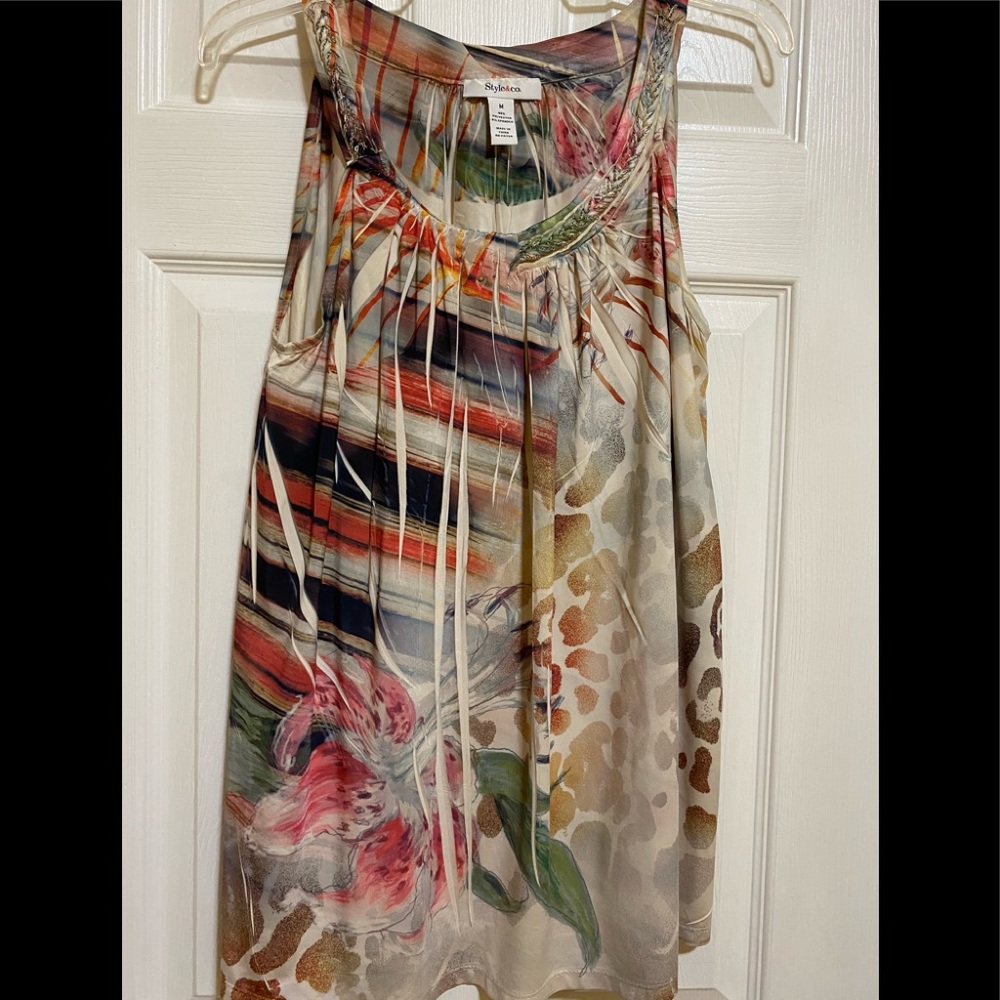 Style and Co tank style blouse